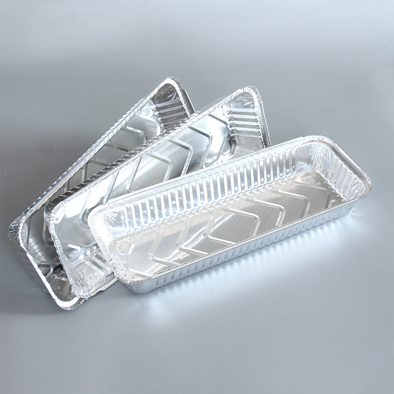 1400 мл продолговатая алюминиевая фольга контейнер IK350